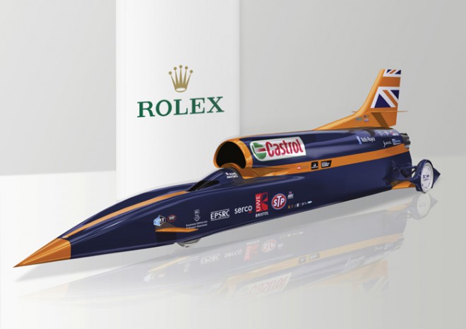 Rolex представляет спидометр и хронограф для сверхзвукового автомобиля Bloodhound SSC